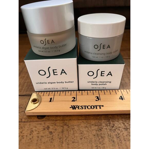 Bundle NEW OSEA Undaria Body Polish 1 oz & Undaria Algae Body Butter 0.5 oz - Picture 1 of 14